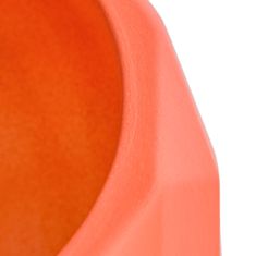 botle Kerámia virágcserép Narancs 18.5 cm H17 cm matt
