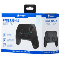 Snakebyte GamePad 4S, PlayStation 4, USB, Audio, Bluetooth, Fekete, Vezeték nélküli kontroller