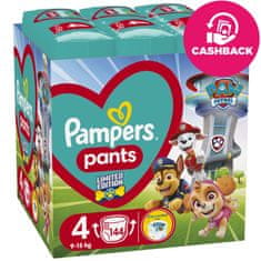 Pampers Active Baby Pants Mancs őrjárat pelenkák 4-es méret (9-15 kg) 144 db