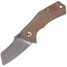 Fox Knives FOX kések FX-540 Italico Natural zsebkés 6 cm, halványbarna, Micarta, csat