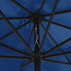 Vidaxl azúrkék kültéri napernyő fémrúddal 400 cm (47385)