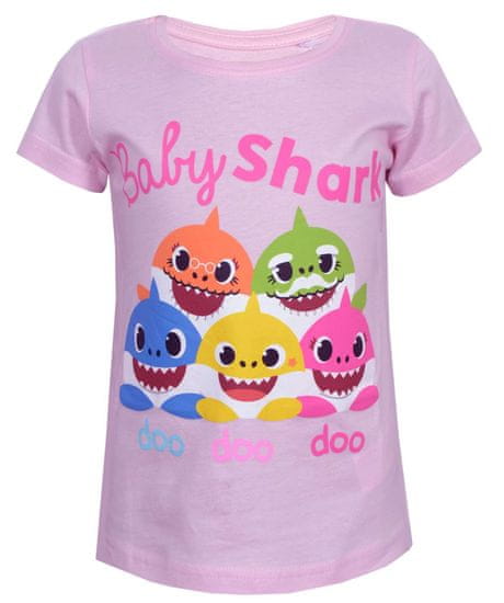 Nickelodeon Baby Shark rövid ujjú póló rózsaszín