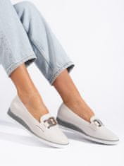 Amiatex Női félcipő 107670 + Nőin zokni Gatta Calzino Strech, fehér, 36