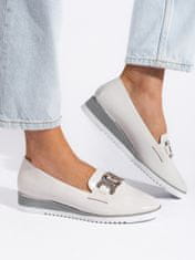 Amiatex Női félcipő 107670 + Nőin zokni Gatta Calzino Strech, fehér, 36