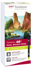 Tombow Kétoldalas ecsetmarker ABT - Tájkép színek 18 db