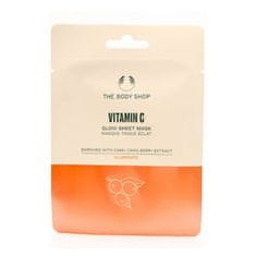The Body Shop Világosító hidratáló arcmaszk C-vitamin (Glow Sheet Mask) 18 ml