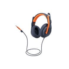 Logitech 981-001389 Zone Learn Over Ear Vezetékes 2.0 Fejhallgató Kék-narancs