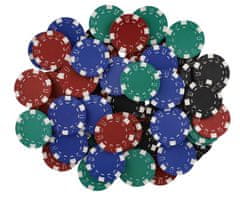 Teddies Póker készlet 100db + kártyák + dobókockák tokban
