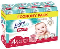 LINTEO Baby Pants 4 Maxi Premium, 9-15 kg, 88 db
