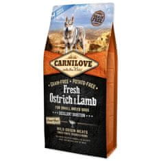 Carnilove Élelmiszer Dog Small Breed Fresh Ostrich & Lamb 6kg - változat vagy szín keveréke