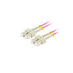 Lanberg FO-SUSU-MD41-0010-VT optikai patch kábel SC/UPC - SC/UPC Duplex 1m - Rózsaszín (FO-SUSU-MD41-0010-VT)