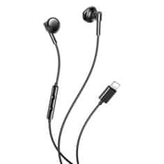 TKG Headset: XO EP61 - stereo fekete headset - Lightning-iPhone csatlakozóval