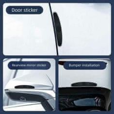 JOIRIDE® Autó ajtóvédő (4db) | IMPACTIKO Fekete