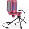 Fifine AmpliGame A6V RGB Mikrofon - Piros (FA6VR)