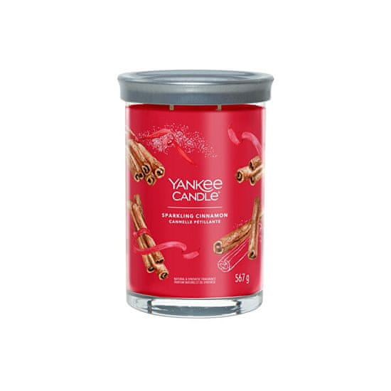 Yankee Candle Illatgyertya Signature tumbler nagy Sparkling Cinnamon 567 g