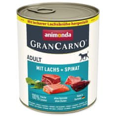 Animonda Gran Carno Adult konzerv lazaccal és spenóttal 800g