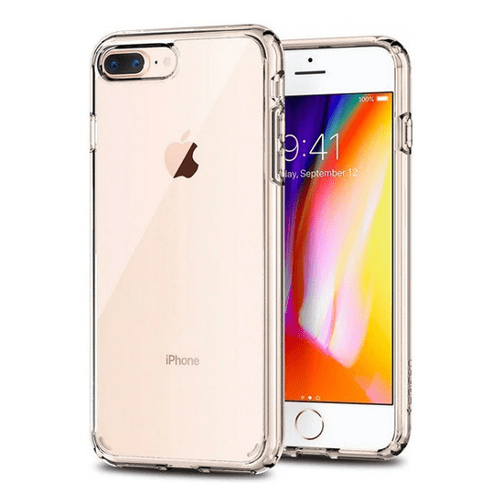 Spigen ULTRA HYBRID műanyag telefonvédő (közepesen ütésálló, szilikon légpárnás keret) ÁTLÁTSZÓ [Apple iPhone 8 Plus 5.5] (043CS21052)