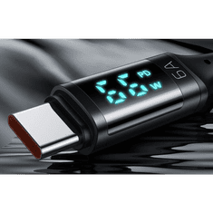 Mcdodo USB-A - USB-C kábel kijelzővel 66W 1.2m fekete (CA-1080) (CA-1080)