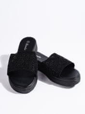 Amiatex Női papucs 107705 + Nőin zokni Gatta Calzino Strech, fekete, 40