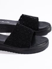 Amiatex Női papucs 107705 + Nőin zokni Gatta Calzino Strech, fekete, 40