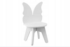Olakids Gyermek asztali puff és gyermek szék pillangó, 2 db-os készlet