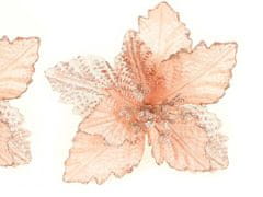 LAALU.cz 2 darabos díszítő készlet: virág klipsz nélkül rózsaszín 20 x 23 cm