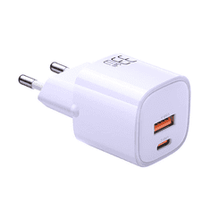Mcdodo USB-A + USB-C hálózati töltő GaN 33W lila (CH-0155) (CH-0155)