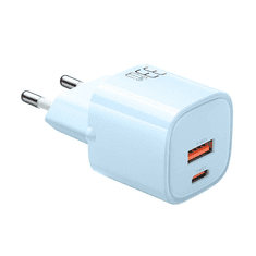 Mcdodo USB-A + USB-C hálózati töltő GaN 33W kék (CH-0154) (CH-0154)