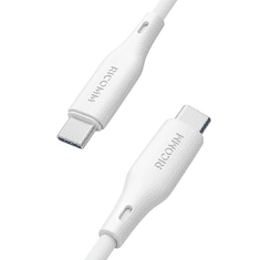 Ricomm USB-C - USB-C kábel 2.1m fehér (RLS307CCW ) (RLS307CCW)