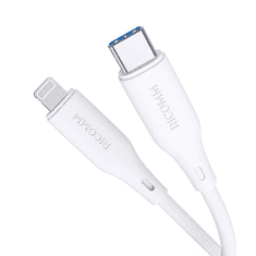 Ricomm USB-C - Lightning kábel 2.1m fehér (RLS007CLW) (RLS007CLW)
