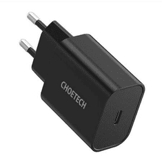 Choetech Q5004 EU USB-C hálózati töltő fekete (Q5004 BK) (Q5004 BK)