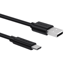 Choetech USB-A - USB-C kábel 2m fekete (AC0003) (AC0003)