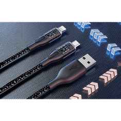 DUDAO L22T USB-A - USB-C kábel 1m szürke (L22T)