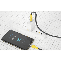 DUDAO L23AC USB-A - Lightning kábel 1m szürke (L23AL)