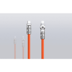 DUDAO L24CL USB-C - Lightning forgó kábel 1m narancs (L24CL)