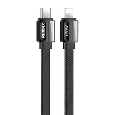 REMAX Platinum Pro USB-C - Lightning kábel 20W 1m fekete (RC-C050 Black) (RC-C050 Black)