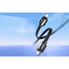 REMAX Platinum Pro USB-C - Lightning kábel 20W 1m fekete (RC-C050 Black) (RC-C050 Black)