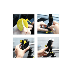 REMAX RM-C26 autós telefontartó műszerfalra/szélvédőre helyezhető fekete-sárga (RM-C26 black+yellow)