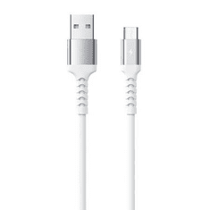 REMAX Kayla II USB-A - MicroUSB kábel 2.4A 1m fehér (RC-C008 A-M white) (RC-C008 A-M white)