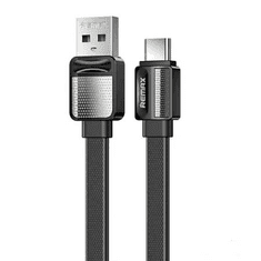 REMAX Platinum Pro USB-A - USB-C kábel 2.4A 1m fekete (RC-154a black) (RC-154a black)