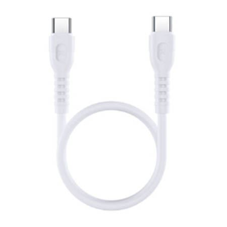REMAX Ledy USB-C - USB-C kábel 65W 30cm fehér (RC-C022 white C-C) (RC-C022 white C-C)