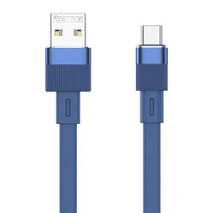 REMAX Flushing USB-A - USB-C kábel 2.4A 1m kék (RC-C001 A-C blue) (RC-C001 A-C blue)