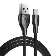 REMAX Lesu Pro USB-A - USB-C kábel 2.1A 1m fekete (RC-160a Black) (RC-160a Black)