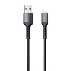 REMAX Kayla II USB-A - Lightning kábel 2.4A 1m fekete (RC-C008 A-L black) (RC-C008 A-L black)