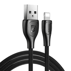 REMAX Lesu Pro USB-A - Lightning kábel 2.1A 1m fekete (RC-160i Black) (RC-160i Black)
