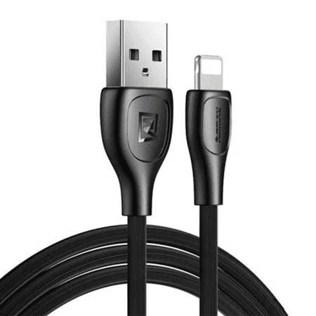 REMAX Lesu Pro USB-A - Lightning kábel 2.1A 1m fekete (RC-160i Black) (RC-160i Black)