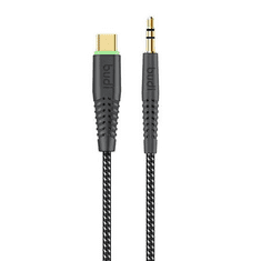 Budi USB-C - AUX kábel 1,2m fekete (150TXA) (150TXA)