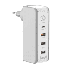 Budi 3xUSB-A - USB-C hálózati töltő 32W fehér (301TE) (301TE)