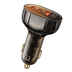 Mcdodo autós töltő USB-A + 2xUSB-C kijelzővel 100W fekete (CC-2310) (CC-2310)