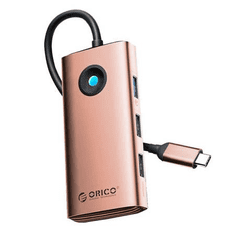 Orico USB-C 6in1 többfunkciós HUB rózsaarany (PW11-6PR-RG-EP) (PW11-6PR-RG-EP)